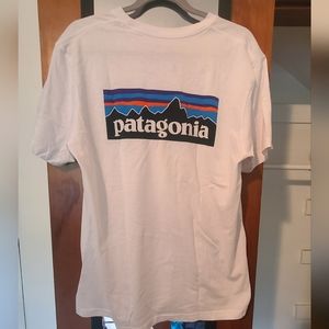 White Men's Patagonia Tee Shirt